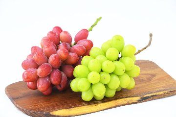 【足立ぶどう園】神紅・シャインマスカットセット(約1.2kg)の画像