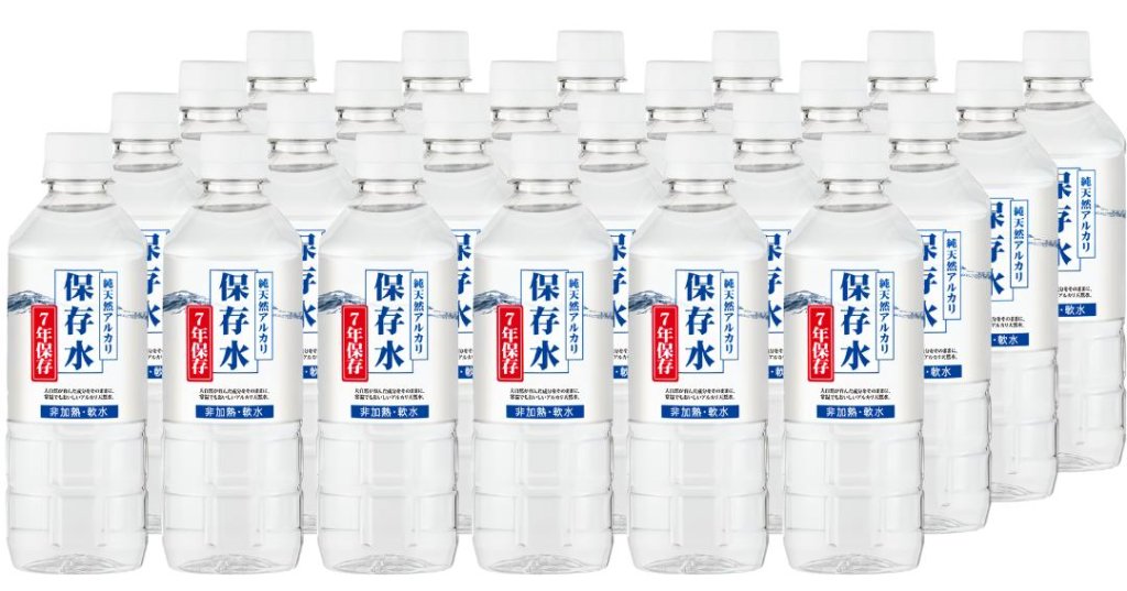 純天然アルカリ保存水7年　500mlペット　１ケース24本入り　送料込の画像