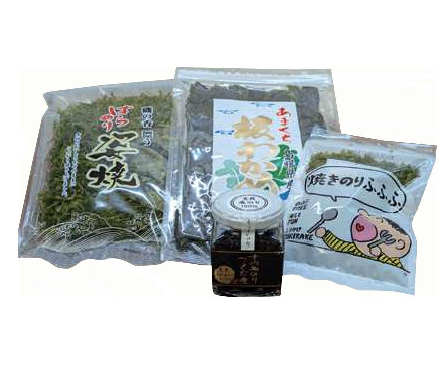 【ワタエー】天然十六島のり100％佃煮＆海産物詰合せの画像