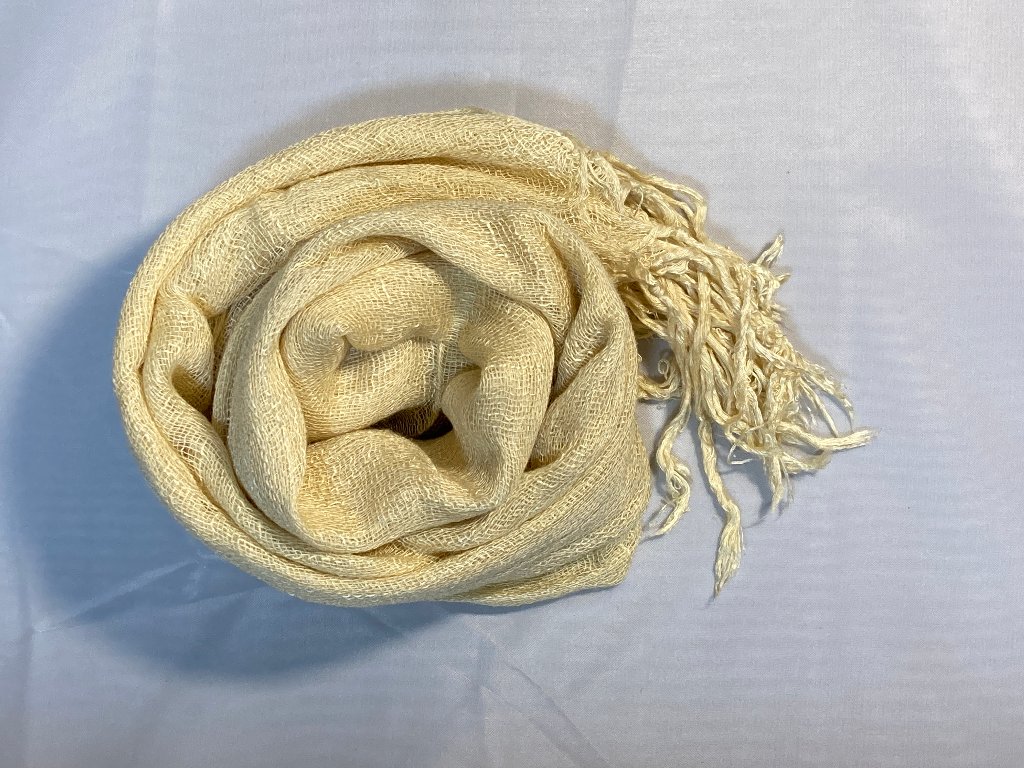 ラベンダー染め・コットンガーゼストールの画像