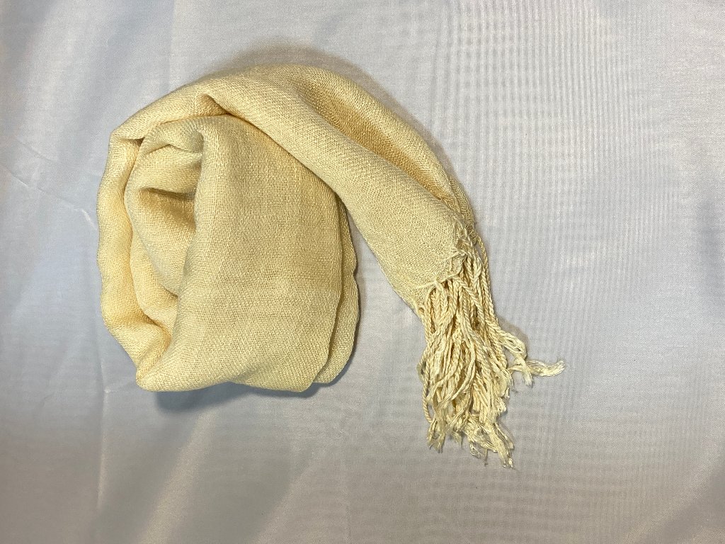 棕櫚竹染め・コットンガーゼストールの画像