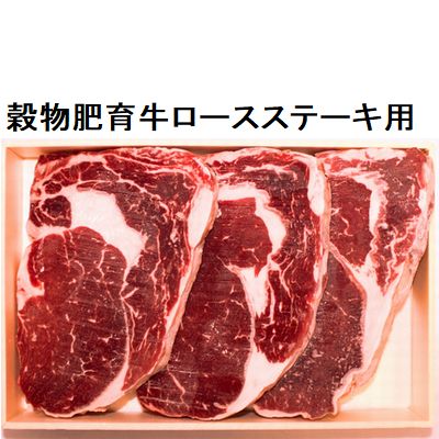 オーストラリア産 穀物牛肥育牛ロース　ステーキ用　約700gの画像