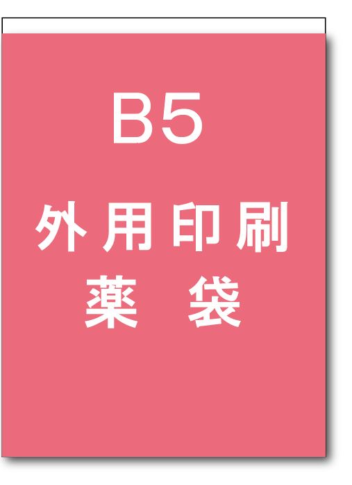 外用印刷薬袋B5の画像