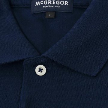 McGREGOR 111621001 無地鹿の子ポロシャツ　刺繍ドラゴン仕様 　ポロシャツ　画像