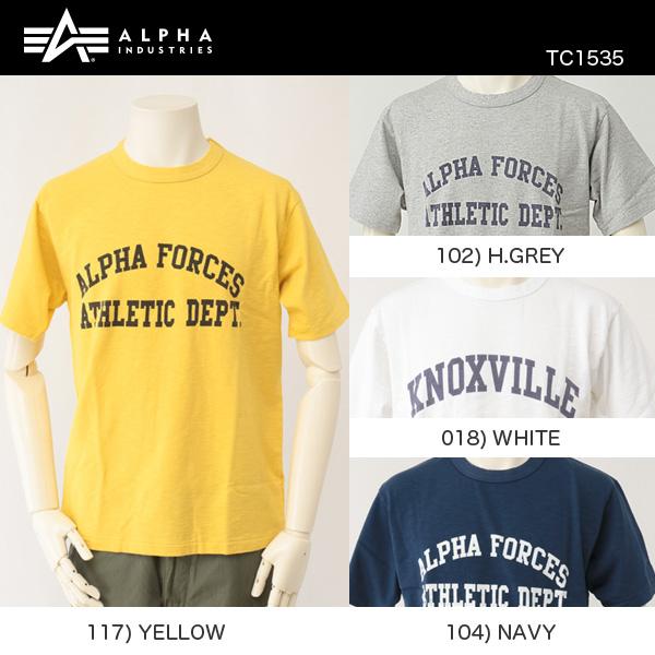 ALPHA アルファ A.F.ATH DEPT スラブプリントTシャツ TC1535の画像