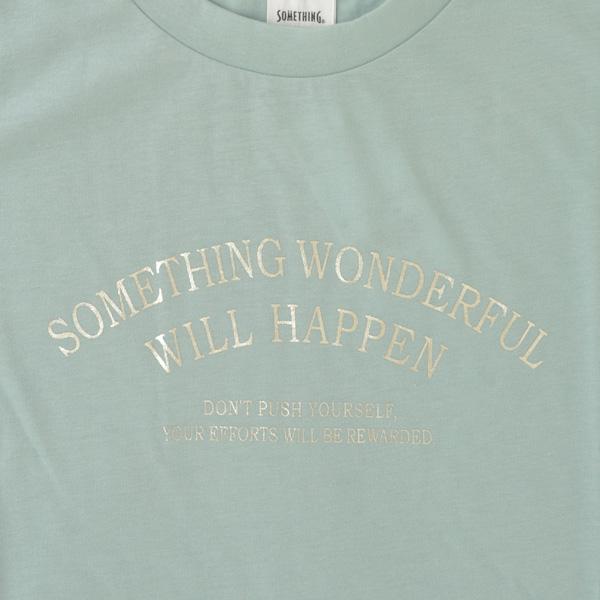 サムシング something 箔プリントロゴ半袖Tシャツ ST611の画像