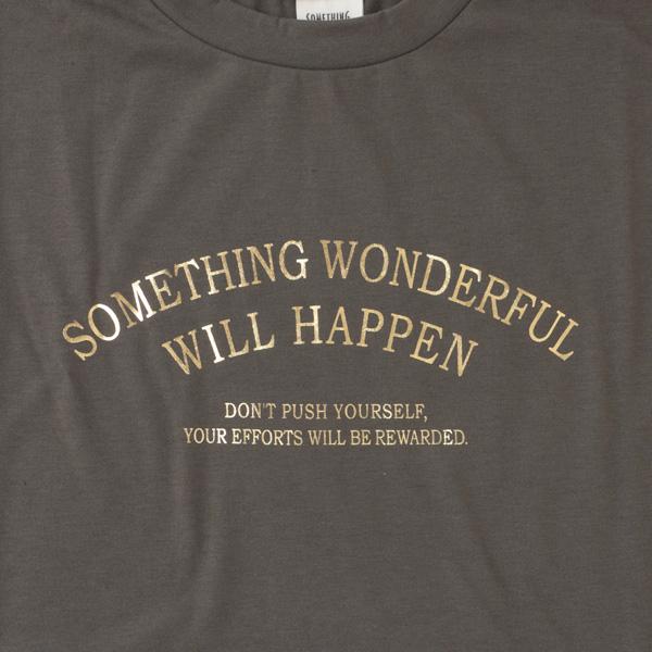 サムシング something 箔プリントロゴ半袖Tシャツ ST611の画像