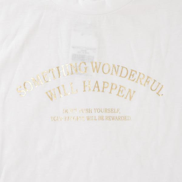 サムシング something 箔プリントロゴ半袖Tシャツ ST611の画像