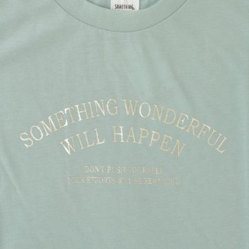 サムシング something 箔プリントロゴ半袖Tシャツ ST611の画像