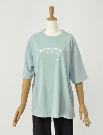 サムシング something 箔プリントロゴ半袖Tシャツ ST611の画像