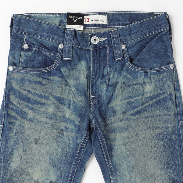LEVI'S Square Top Block　スキニー　　eu513-0010　10）エクストリームブルーマーブルド　の画像