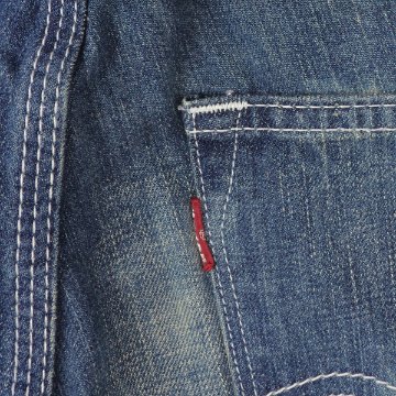 LEVI'S Square Top Block　スキニー　　eu513-0010　10）エクストリームブルーマーブルド　の画像