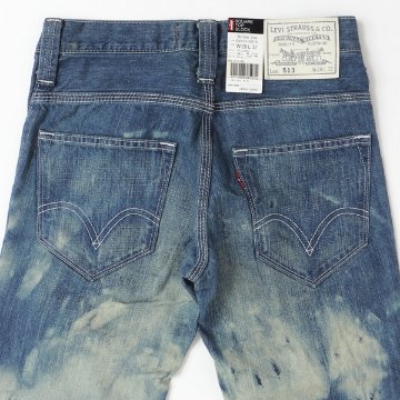 LEVI'S Square Top Block　スキニー　　eu513-0010　10）エクストリームブルーマーブルド　の画像