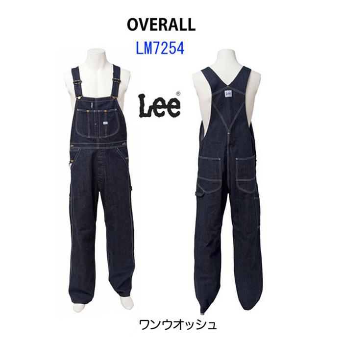Leeリー LM7254 オーバーオール　 DUNGAREES  ワンウォッシュ/ルーズフィットストレート　ゆったりシルエットの画像