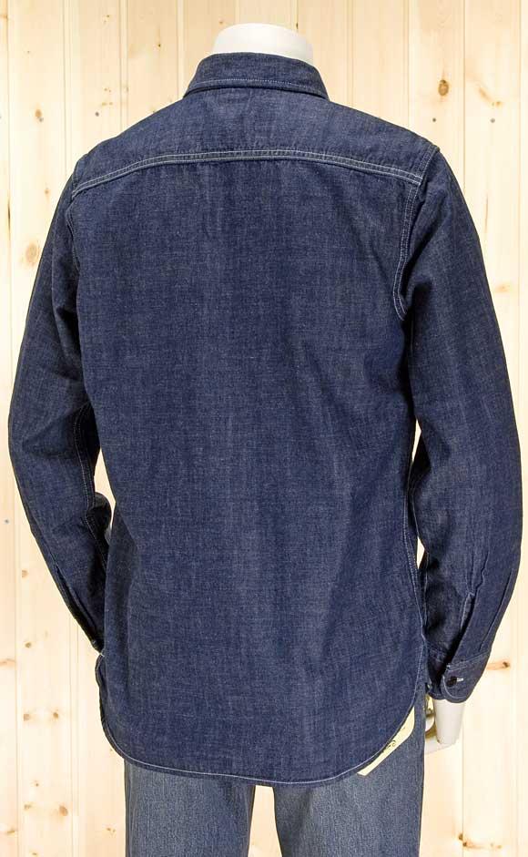 Lee　長袖　LT0501 デニムワークシャツ 100)ワンウォッシュ　WORK Shirt CHAMBRAYの画像