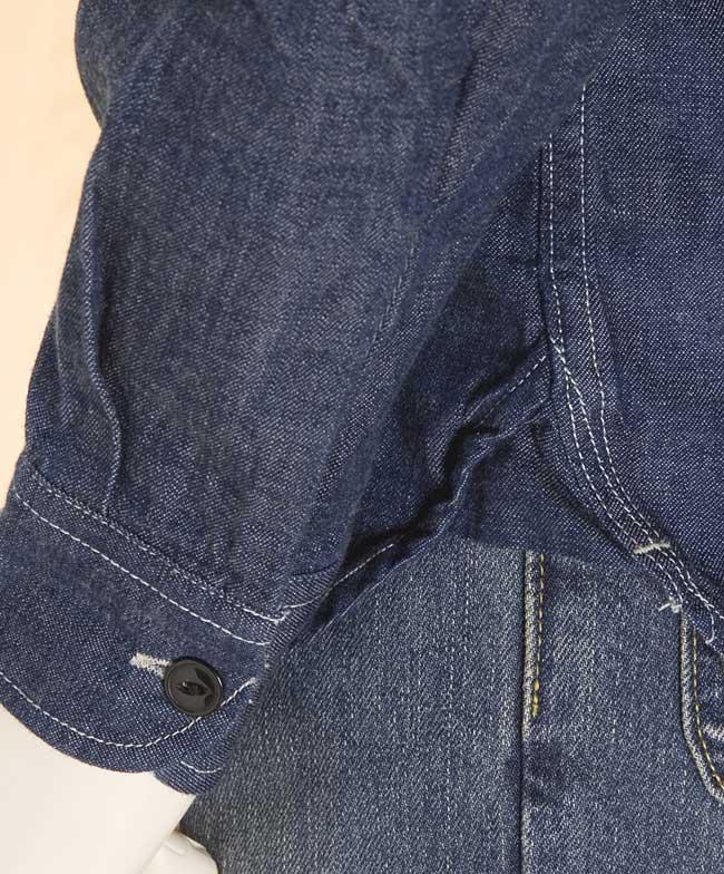 Lee　長袖　LT0501 デニムワークシャツ 100)ワンウォッシュ　WORK Shirt CHAMBRAYの画像