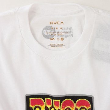 RVCA BB041205 MARTIN ANER APPLE FUCT TEE  WHTホワイト グラフィック Tシャツ アップルロボットアーム画像