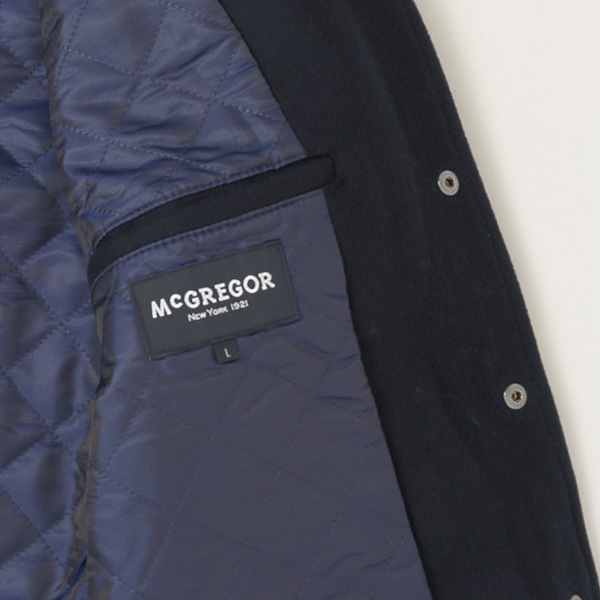 新着10％OFF　McGREGOR　エンブレム アワードジャケット　111132602　エンブレムスタジアムジャケットの画像