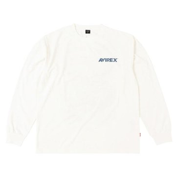 AVIREX/アヴィレックス AVIREX アビレックス  6123440 DRAGON & SNAKE  長袖Tシャツ　Long sleeve Tee  01)White画像