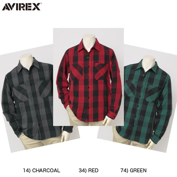 AVIREX/アヴィレックス 6125137 Daily Block Check Work Shirt  綿100％　顔料製品染めユーズドウォッシュの画像