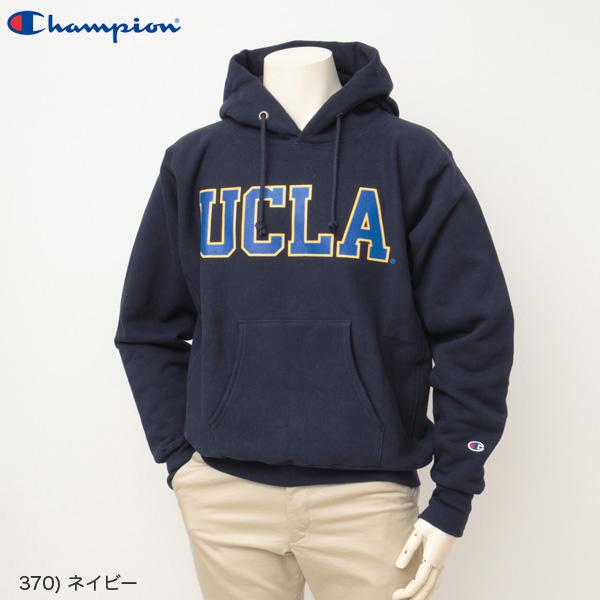チャンピオン（champion) リバースウィーブ　プルオーバースウェットパーカー カレッジロゴ UCLA C5-W101　ユニセックスの画像
