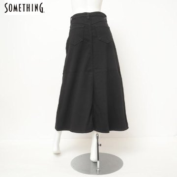 SOMETHING サムシング デニムロングスカート BODY FIRE sw83の画像