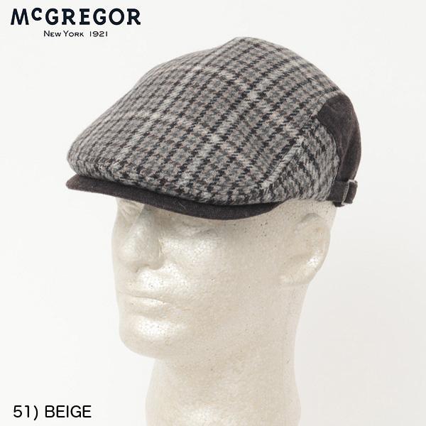 McGRGOR マッグレガー 111502603 ハンチング トラディショナル チェック柄  ベーシック 2カラー画像