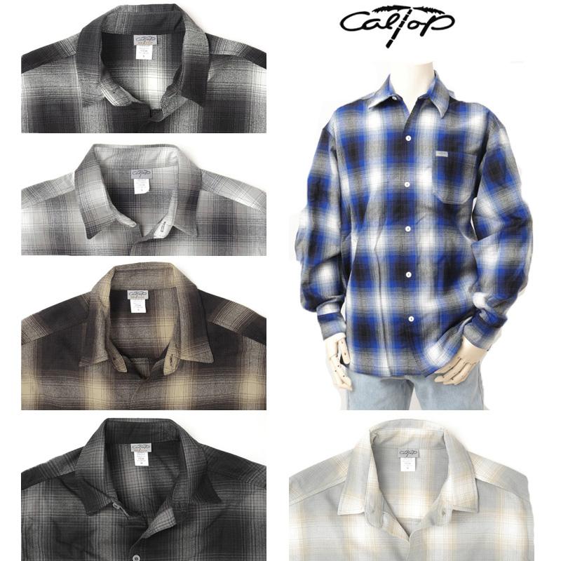 CALTOP キャルトップ L/S OMBRE CHECK SHIRTS 長袖オンブレチェックシャツの画像