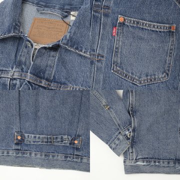 Levi's リーバイス TYPE I トラッカージャケット ダークインディゴ STONE WASH a3174-0004の画像