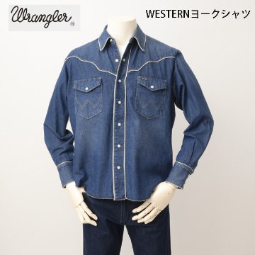 Wrangler ラングラー WM1932-46 デニムウエスタンヨークシャツ 127WM ユーズド画像