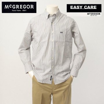 McGREGOR マクレガー EASY CARE　ボタンダウンストライプシャツ 111173101画像