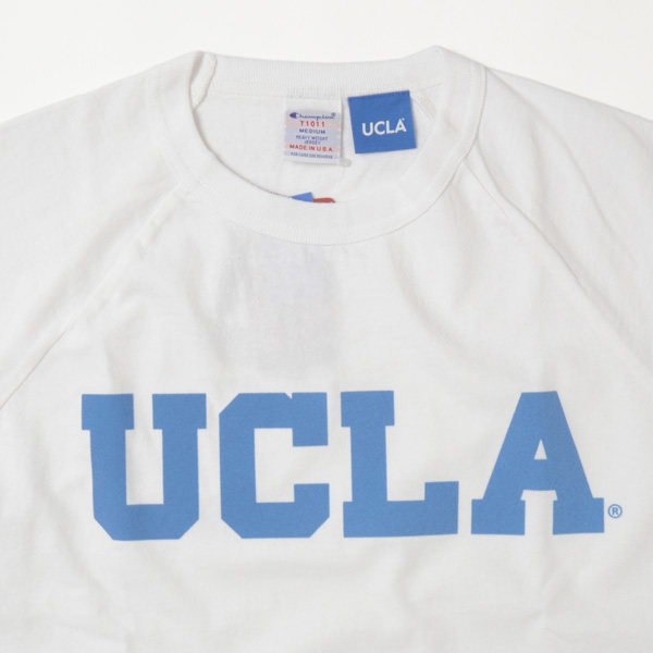 Champion チャンピオン 米国製　USA製 T1011 カレッジロゴ ラグランスリーブ Tシャツ UCLA c5-x307画像