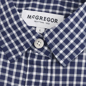 McGREGOR　マクレガー　レディース 311173202 60ポプリンチェックシャツ画像