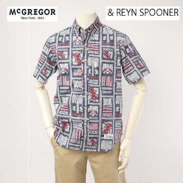 McGREGOR　マクレガー111162303 メンズ　半袖シャツ　シアサッカー素材画像