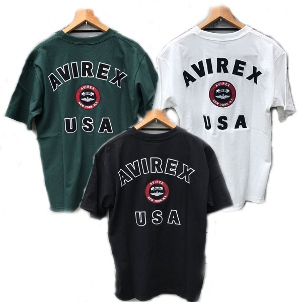 avirex 783-2129010 ヴァーシティロゴTシャツ ミリタリー 半袖Tシャツの画像