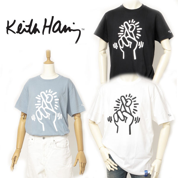 キースへリング　KiethHaring　半袖Tシャツ　プリント　ロゴTシャツ　カジュアルシャツの画像