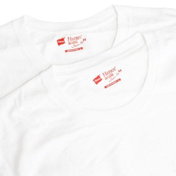 ヘインズ　HANES 透け難い　無地Tシャツ　HANES H5310 ジャパンフィット【2枚組】 クルーネックTシャツ  綿100％　5.3oz画像