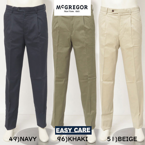 McGRGOR NEW BASICノータックパンツ 111312002の画像