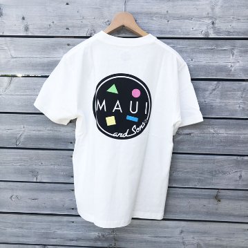 MAUandSons マウイ tu1014 018）ホワイト Tシャツ 半袖 プリントTシャツ ロゴ ユニセックス画像