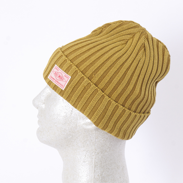 bigmike ビッグマイク  102014000 ウォッシュド リブ ニットキャップ コットン100% リブニットキャップ　ピグメント加工の画像