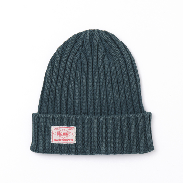 bigmike ビッグマイク  102014000 ウォッシュド リブ ニットキャップ コットン100% リブニットキャップ　ピグメント加工の画像
