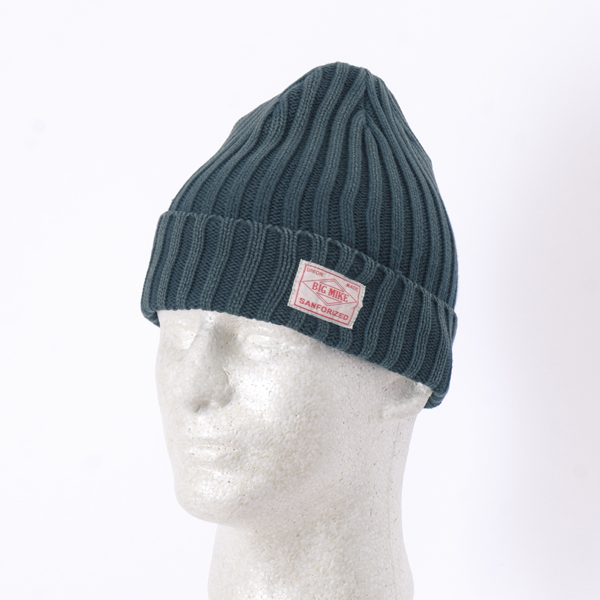 bigmike ビッグマイク  102014000 ウォッシュド リブ ニットキャップ コットン100% リブニットキャップ　ピグメント加工の画像