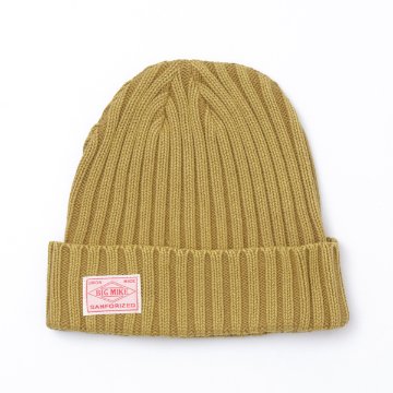 bigmike ビッグマイク  102014000 ウォッシュド リブ ニットキャップ コットン100% リブニットキャップ　ピグメント加工の画像