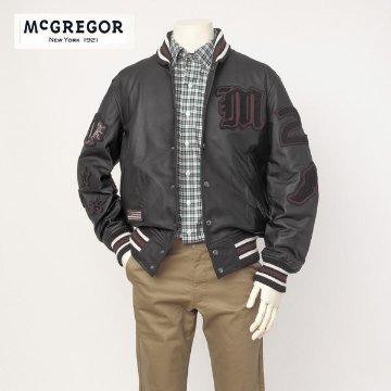 McGREGOR　111143601 アワードジャケット 2023年モデル　Award　Jacket 　エンブレム　レザー　スタジアム　ジャンバー画像