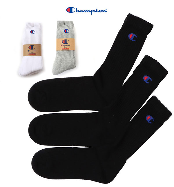 champion　チャンピオン　cmscy001 フルレングスソックス フルパイル仕様 フルパイルクッション ワンポイント の画像
