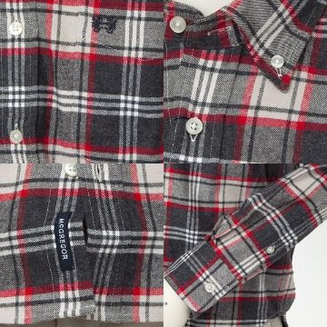 マッグレガー　コットン起毛のボタンダウンチェックシャツ　117179604の画像