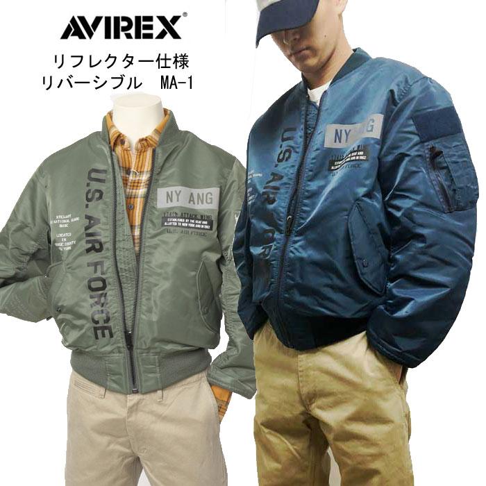 AVIREX アビレックス  3252045 MA-1 FLIGHT JACKET REFLECT  MA-1フライトジャケット リフレクター仕様の画像
