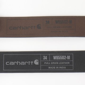 carhartt カーハート ベルト フルグレインレザー 122007 革ベルト インド製画像