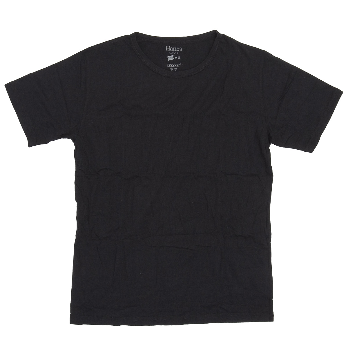 HANES HM1-P101メンズ クルーネックTシャツ　Colords-black画像