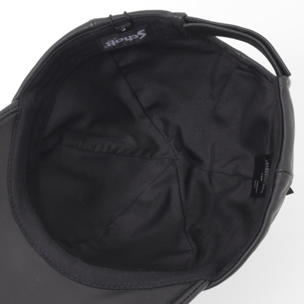 Schott ショットLEATHER　B.B CAP 782-2974003  010）BLACK  ラムレザー　羊革 3129154の画像